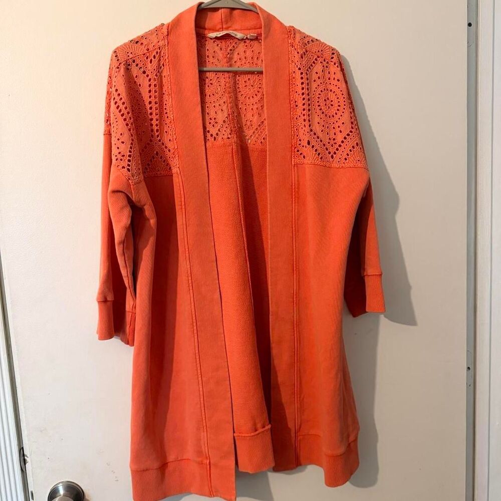 Soft‎ Surroundings | Lacy Days Eyelet Cardigan | Boho Chic